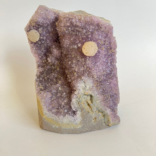 Rainbow Amethyst with Calcite